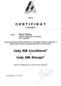 Certifikát Agromechanika